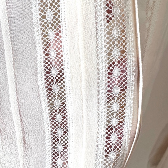 NWOT Theory Alwinth Mosaic 100% Silk Button Down Blouse - Picture 6 of 10